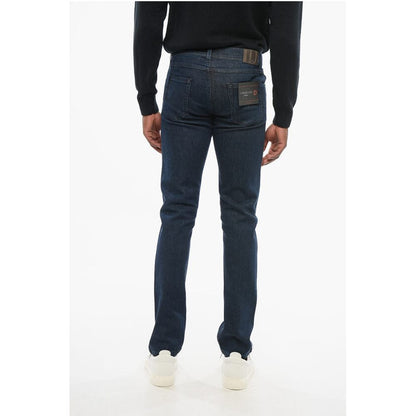 Corneliani ID Dark Washed Slim Fit Denims 16cm