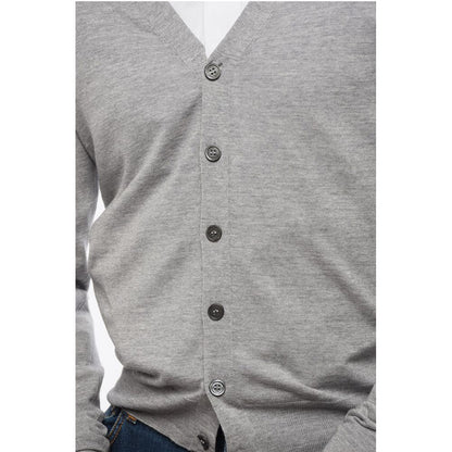 Corneliani V Neck Virgin Wool Cardigan