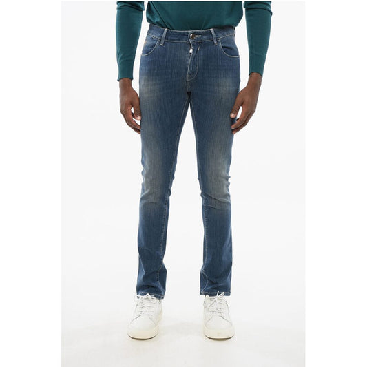 Corneliani ID Stretch Cotton Slim Fit Denims 16cm