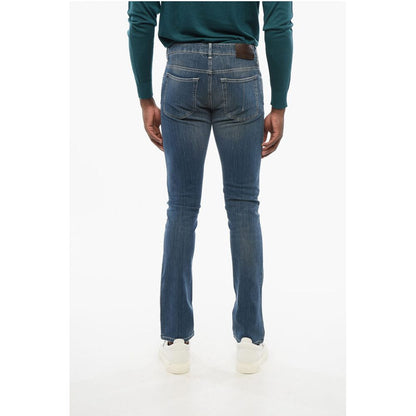 Corneliani ID Stretch Cotton Slim Fit Denims 16cm