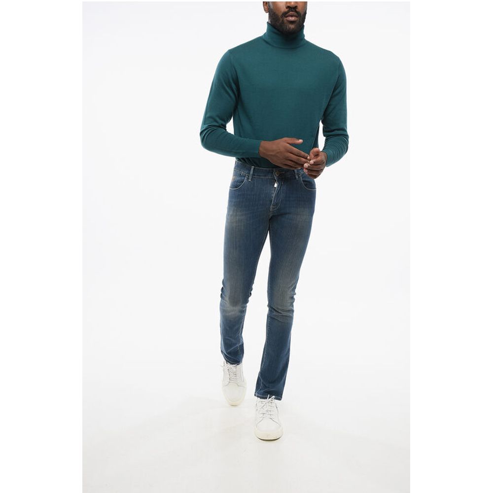 Corneliani ID Stretch Cotton Slim Fit Denims 16cm
