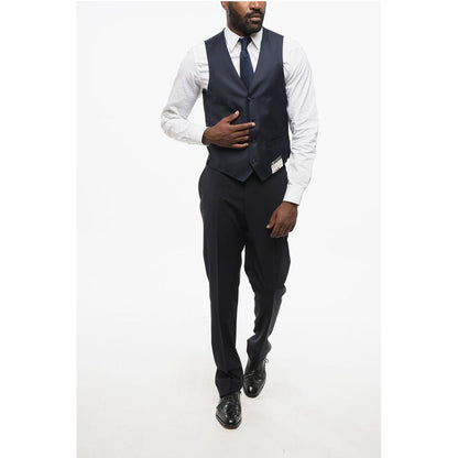 Corneliani Blended Silk vest with Slit Pocket