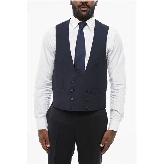 Corneliani CC COLLECTION Double Breasted REWARD Wool Vest
