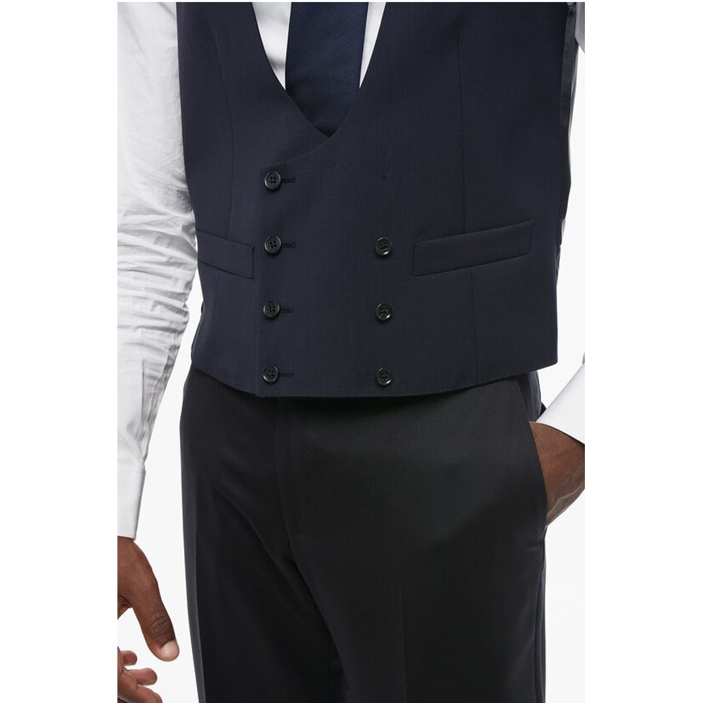 Corneliani CC COLLECTION Double Breasted REWARD Wool Vest
