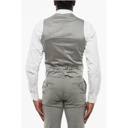 Nino Danieli Wool 7 Buttons Vest With Oatch Pockets