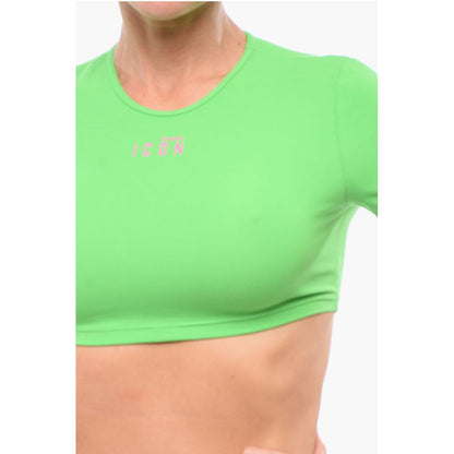 Dsquared² Printed ICON Crop Top