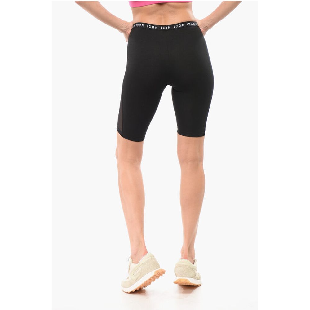 Dsquared² Underwear ICON Biker Leggings with Logoed Elastic Band