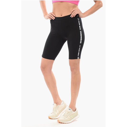 Dsquared² Underwear Biker Leggings with Logoed Bands