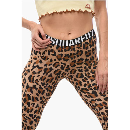 Dsquared² Microfiber Underwear Leggings with Animal Motif