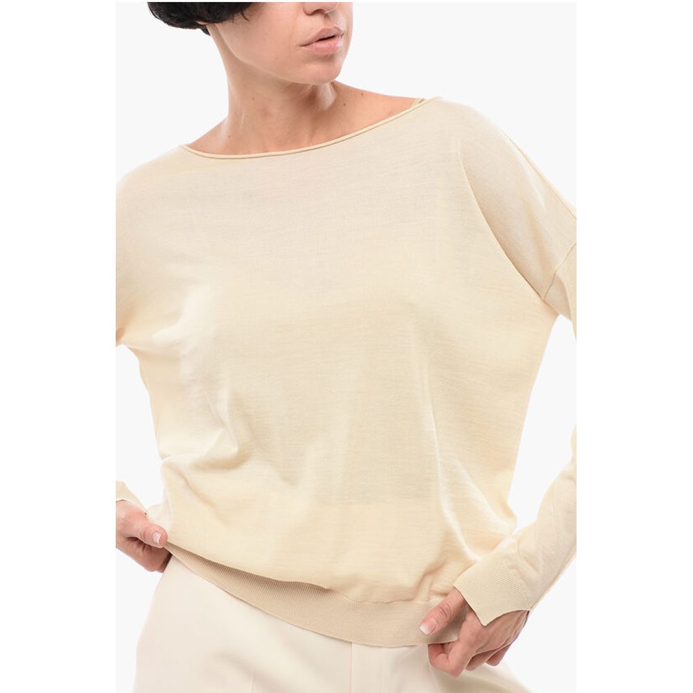 Roberto Collina Solid Color Merino Wool Sweater