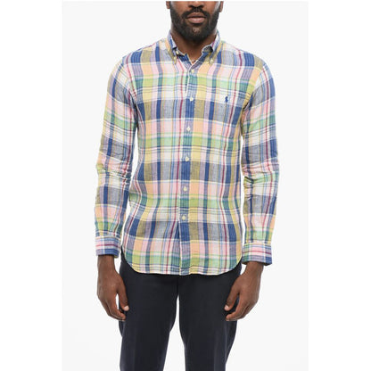 Polo Ralph Lauren Button-down Plaid Linen Shirt