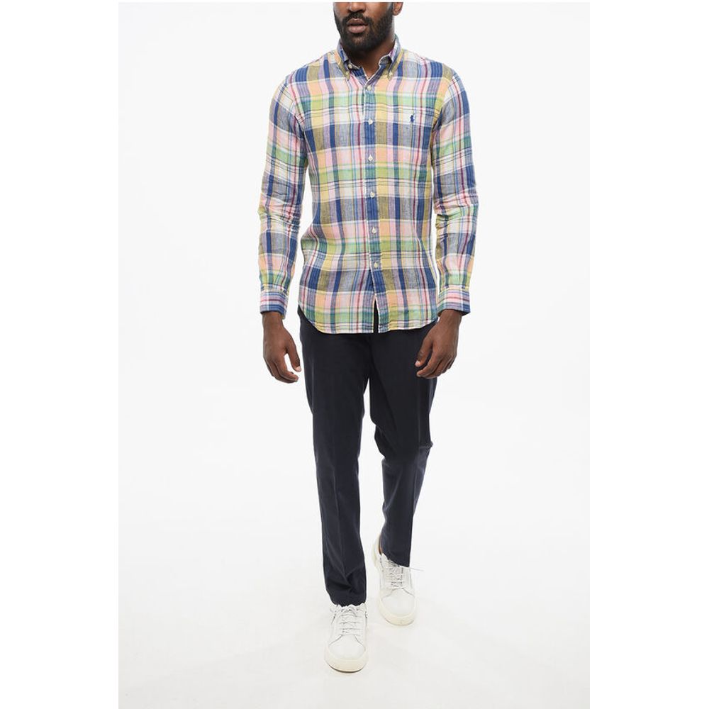Polo Ralph Lauren Button-down Plaid Linen Shirt