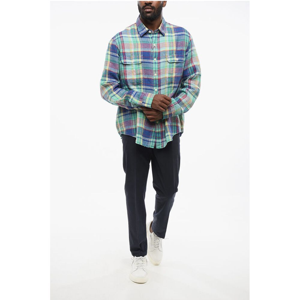 Polo Ralph Lauren Plaid Check Linen Saharan Shirt
