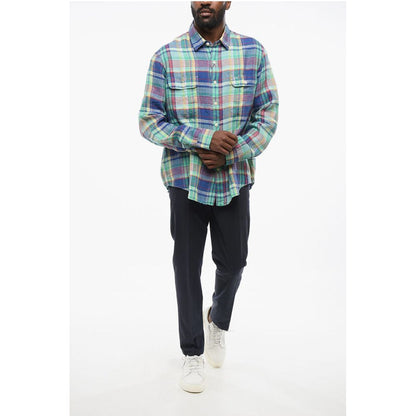 Polo Ralph Lauren Plaid Check Linen Saharan Shirt