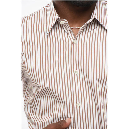 Dries Van Noten Awning Patterned Popeline Cotton Shirt