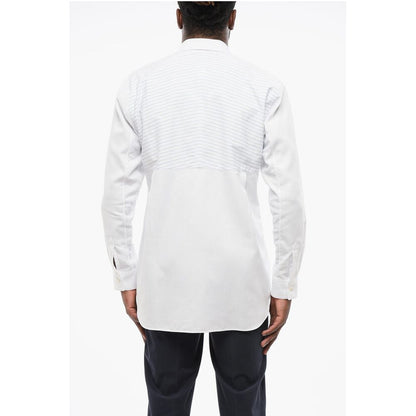Comme Des Garçons Hairline Detailed Cotton Shirt
