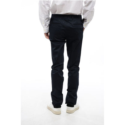 Corneliani Cotton Slim Fit Pants With Martingale