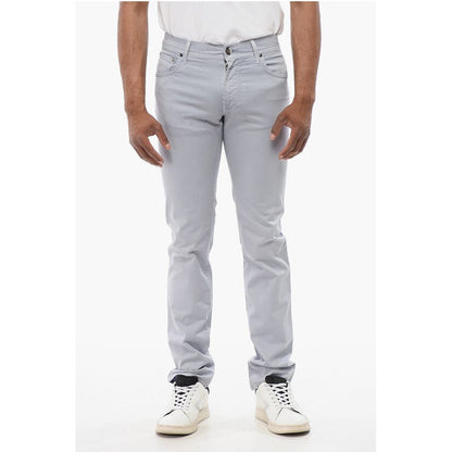 Corneliani ID LUXURY DENIM Ton-sur-ton Embroidered Denims