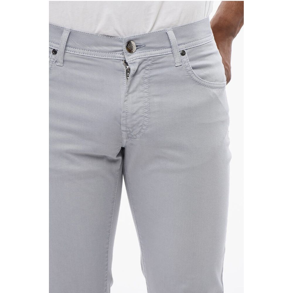 Corneliani ID LUXURY DENIM Ton-sur-ton Embroidered Denims