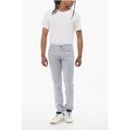 Corneliani ID LUXURY DENIM Ton-sur-ton Embroidered Denims