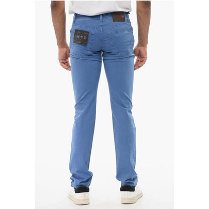 Corneliani ID LUXURY DENIM Ton-sur-ton Embroidered Denims