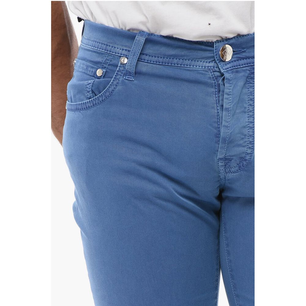 Corneliani ID LUXURY DENIM Ton-sur-ton Embroidered Denims