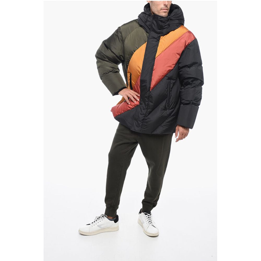 Dsquared² Turtleneck Down Jacket with Hidden Placket