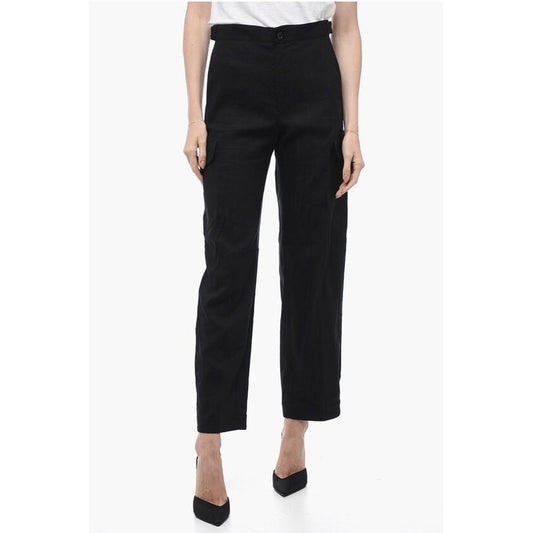 Bally Flax Blend Cargo Pants with Martingales