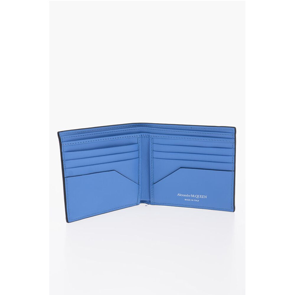 Alexander McQueen Leather Wallet with Contrasting Inner