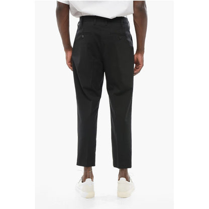 Neil Barrett Double-Pleated Slim Fit Pants with Belt Loops