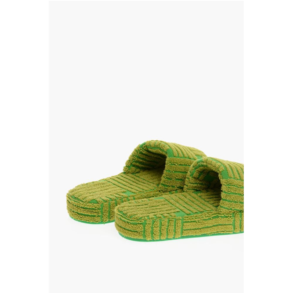Bottega Veneta Jacquard Terry GEOMETRIC SPONGE Sliders