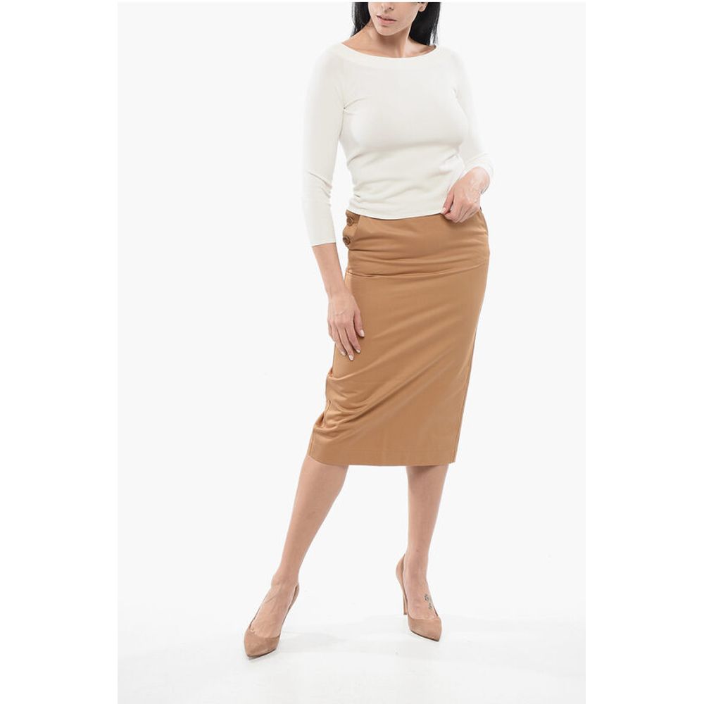 Roberto Collina Solid Color Lightweight Top with Boat Neckline