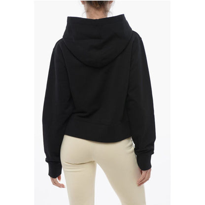 Palm Angels Brushed Cotton Hoodie With Embroidered Hoodie