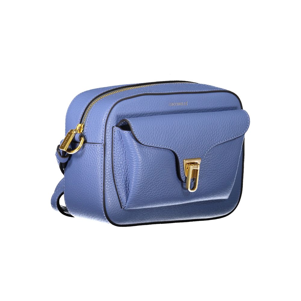 Coccinelle Blue Leather Handbag