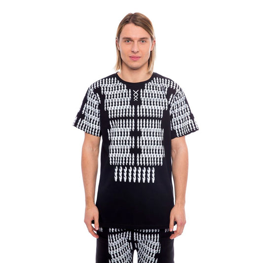 T-shirt da uomo in cotone nero Nicolo Tonetto