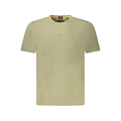 Hugo Boss Green Cotton T-Shirt