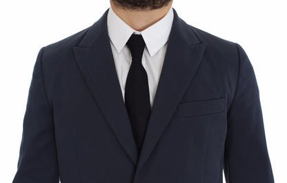 Dolce &amp; Gabbana Giacca elegante blazer in cotone stretch blu