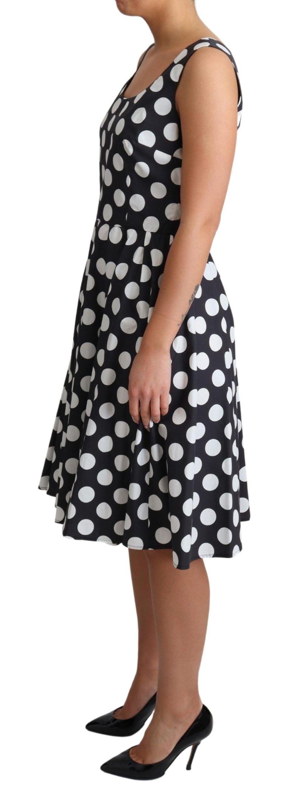 Dolce & Gabbana Polka Dot Sleeveless A-Line Dress - PER.FASHION