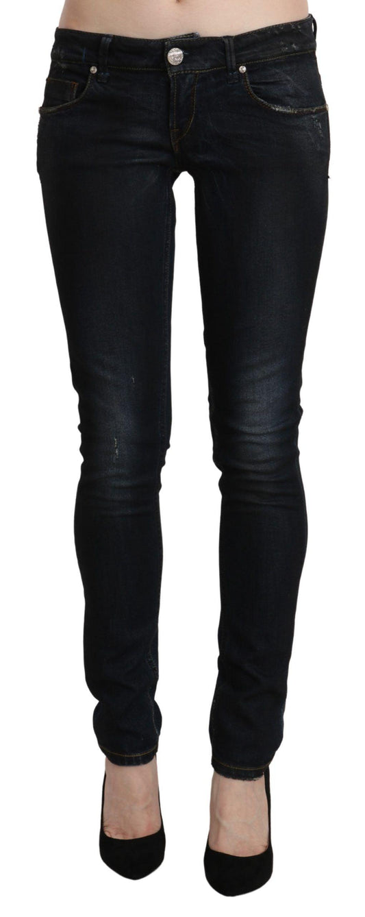 Acht Sleek Black Washed Skinny Jeans - PER.FASHION