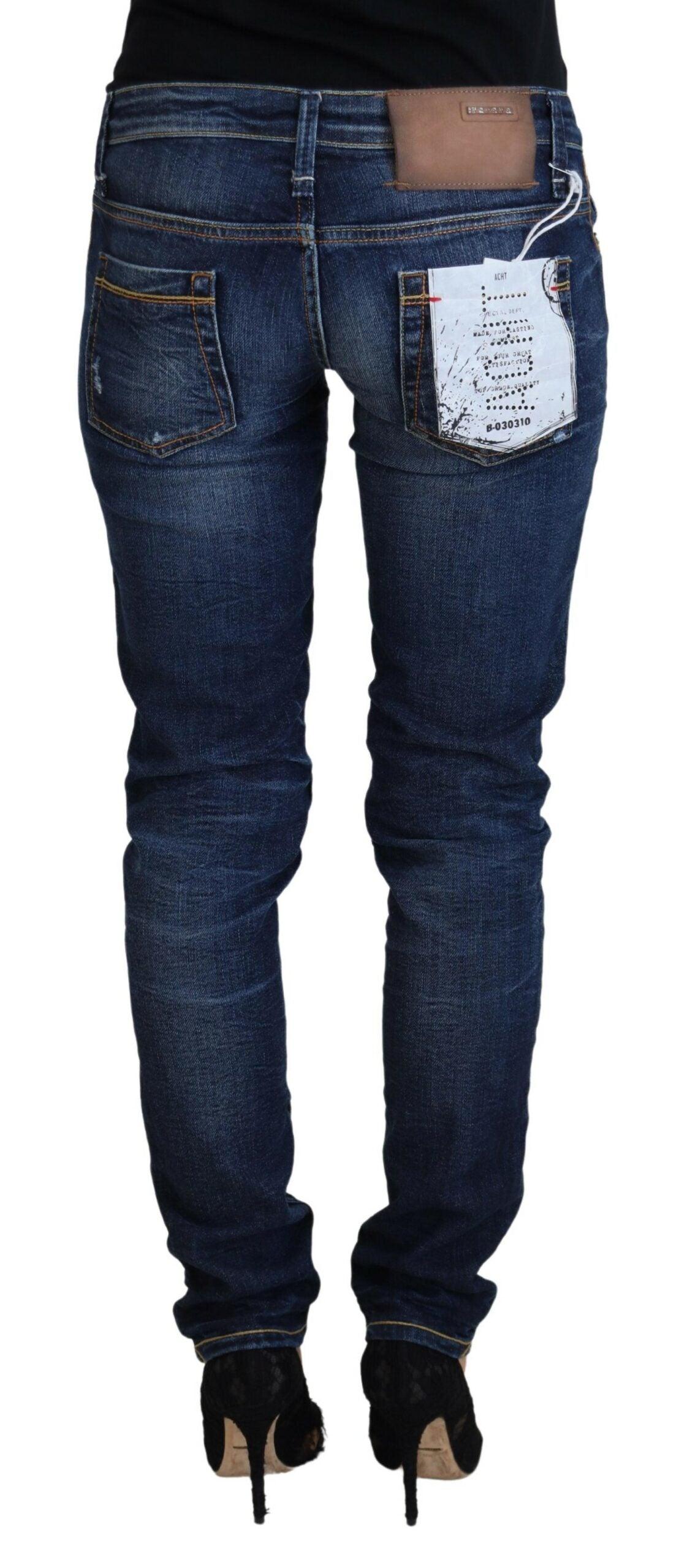 Acht Chic Low Waist Designer Skinny Jeans - PER.FASHION