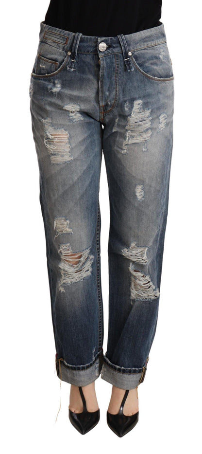Acht Authentic Mid Waist Baggy Denim Jeans - PER.FASHION