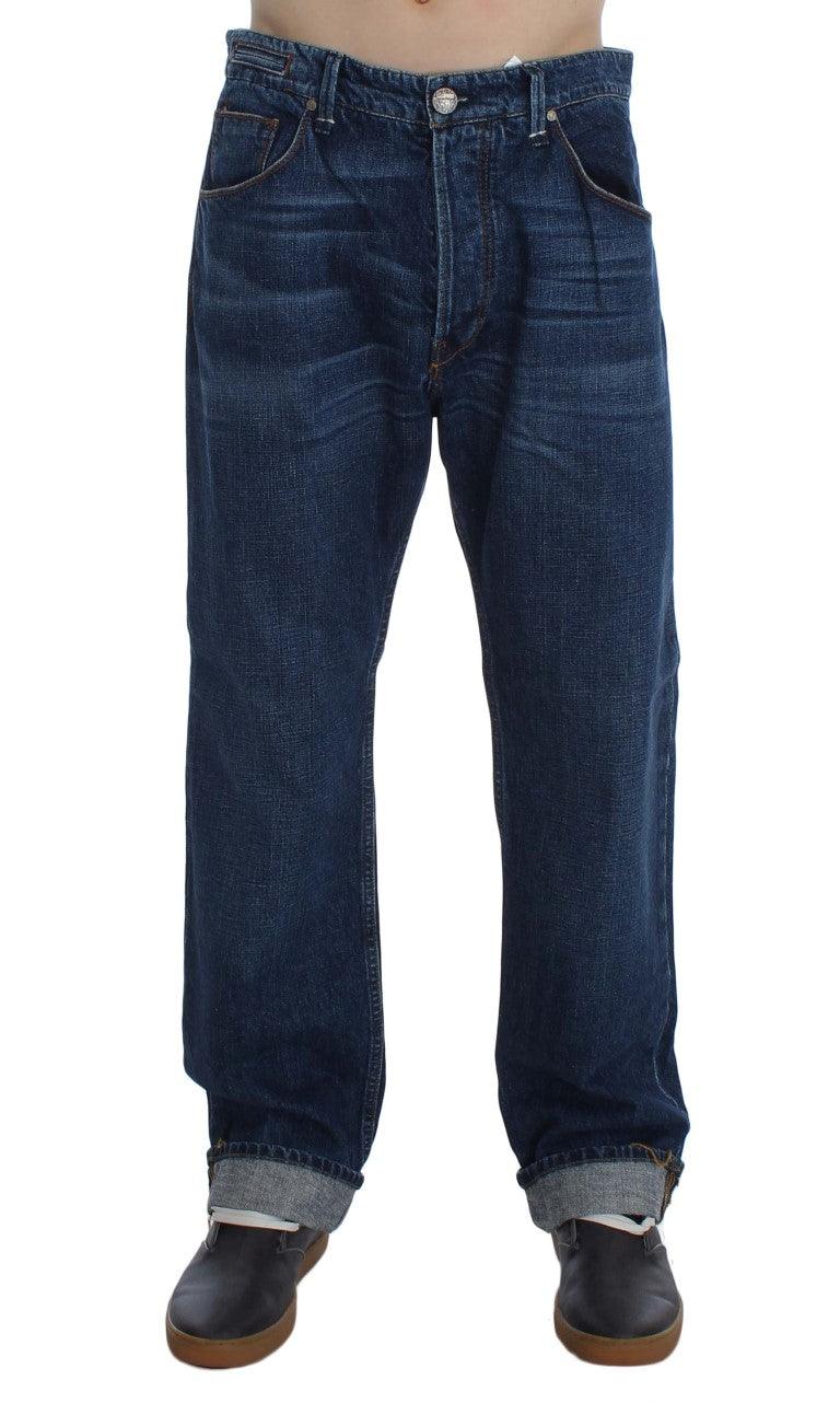 Acht Chic Baggy Loose Fit Blue Jeans for Men - PER.FASHION