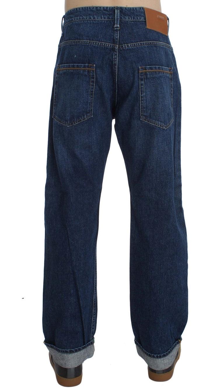 Acht Chic Baggy Loose Fit Blue Jeans for Men - PER.FASHION
