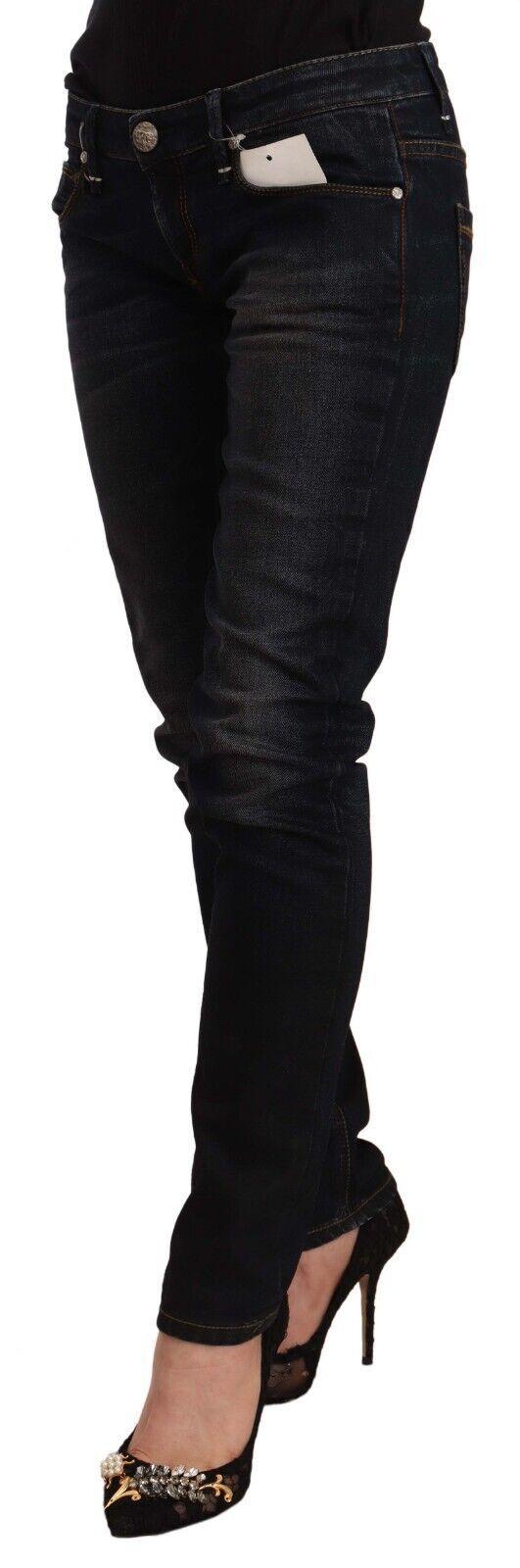 Acht Chic Black Washed Skinny Jeans for Her - PER.FASHION