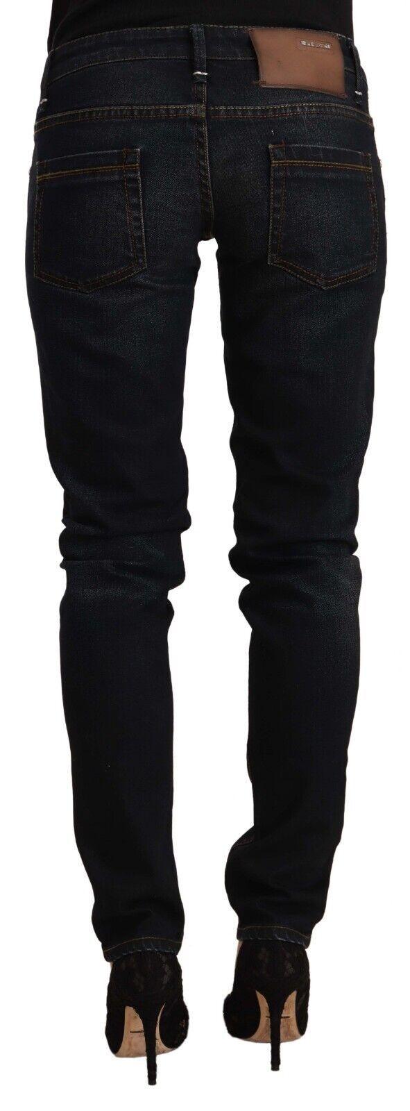 Acht Chic Black Washed Skinny Jeans for Her - PER.FASHION