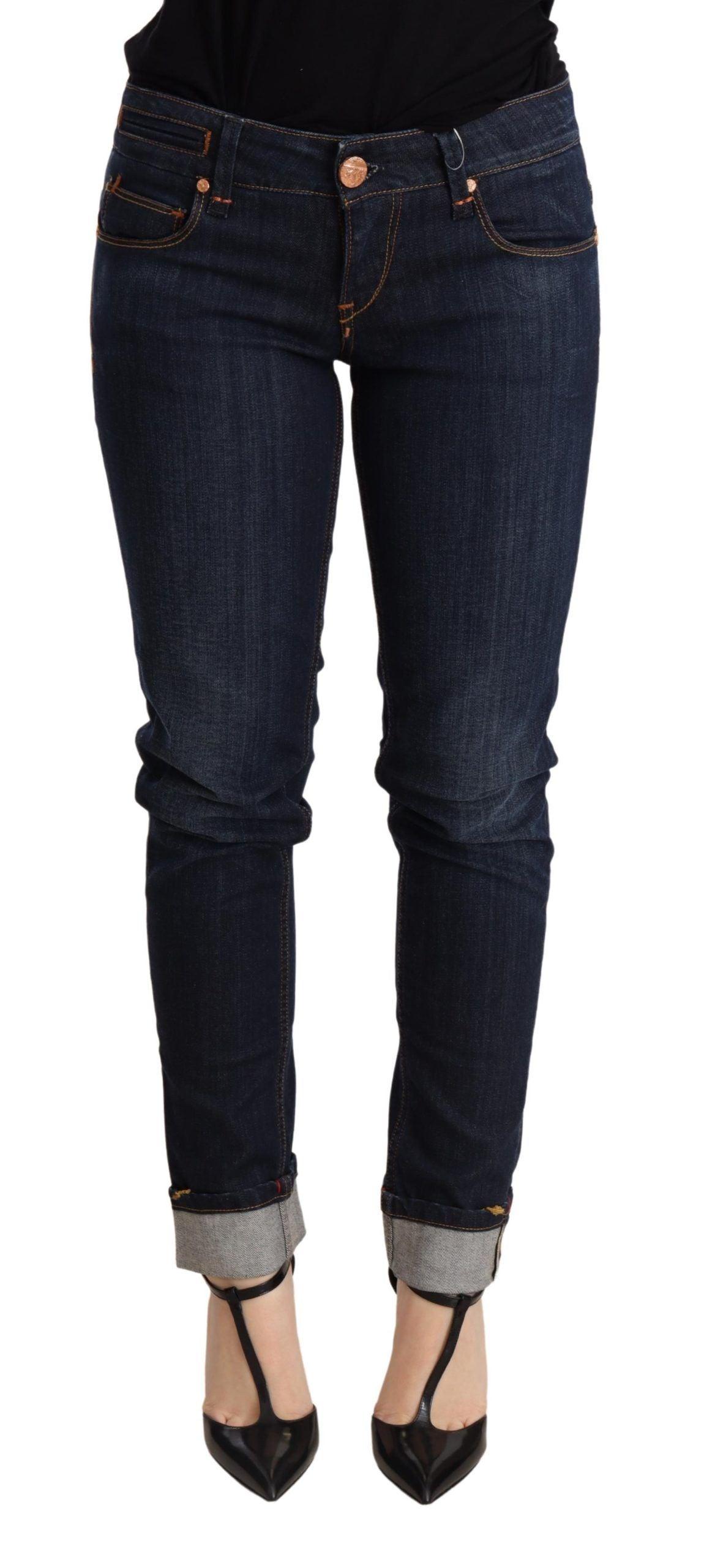 Acht Chic Dark Blue Skinny Jeans - PER.FASHION