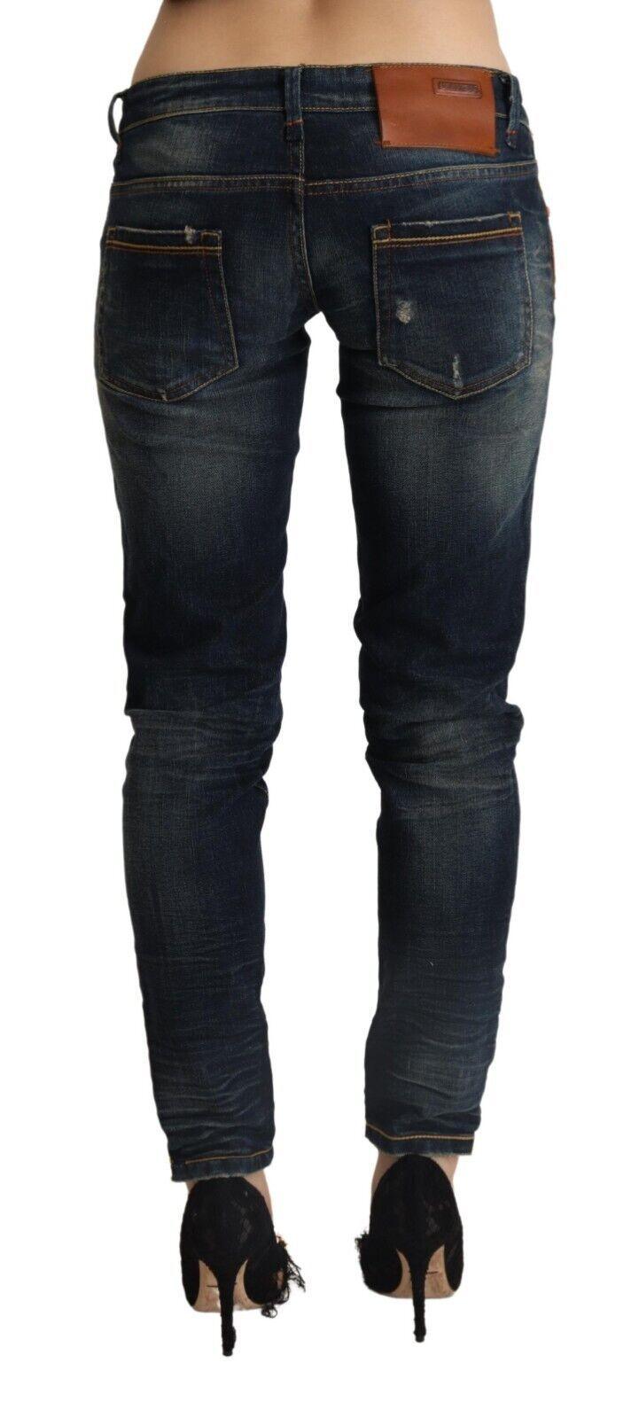 Acht Chic Dark Blue Slim Fit Denim for Style Aficionados - PER.FASHION