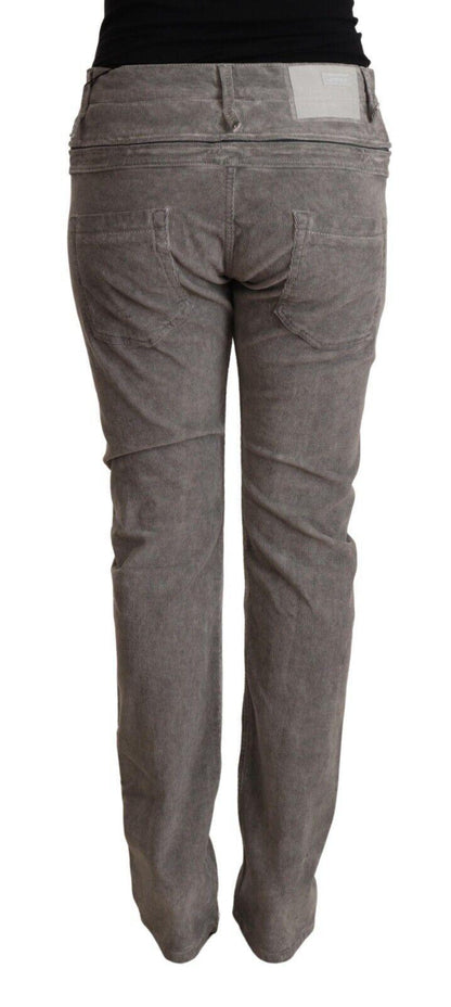 Acht Chic Gray High Waist Straight Fit Jeans - PER.FASHION