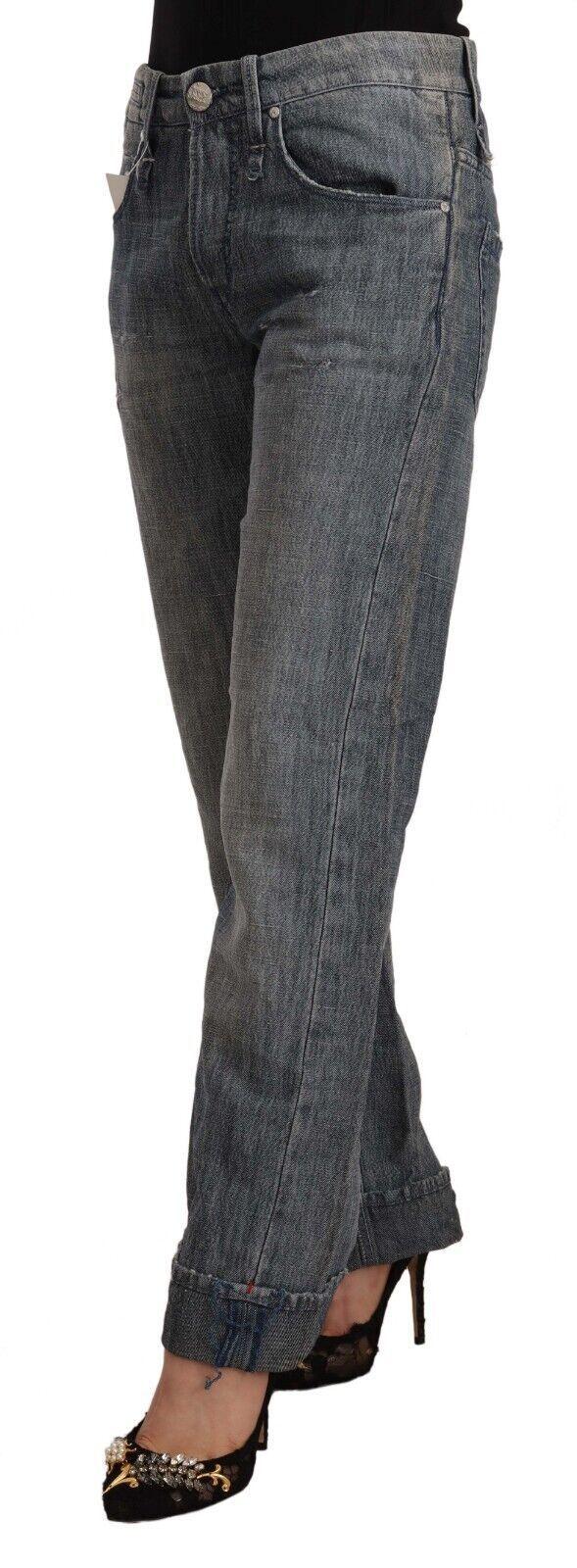 Acht Chic Gray Washed Straight Cut Jeans - PER.FASHION
