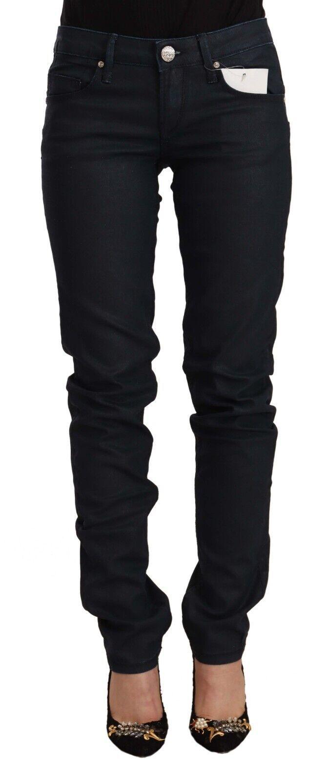 Acht Chic Low Waist Skinny Black Denim - PER.FASHION